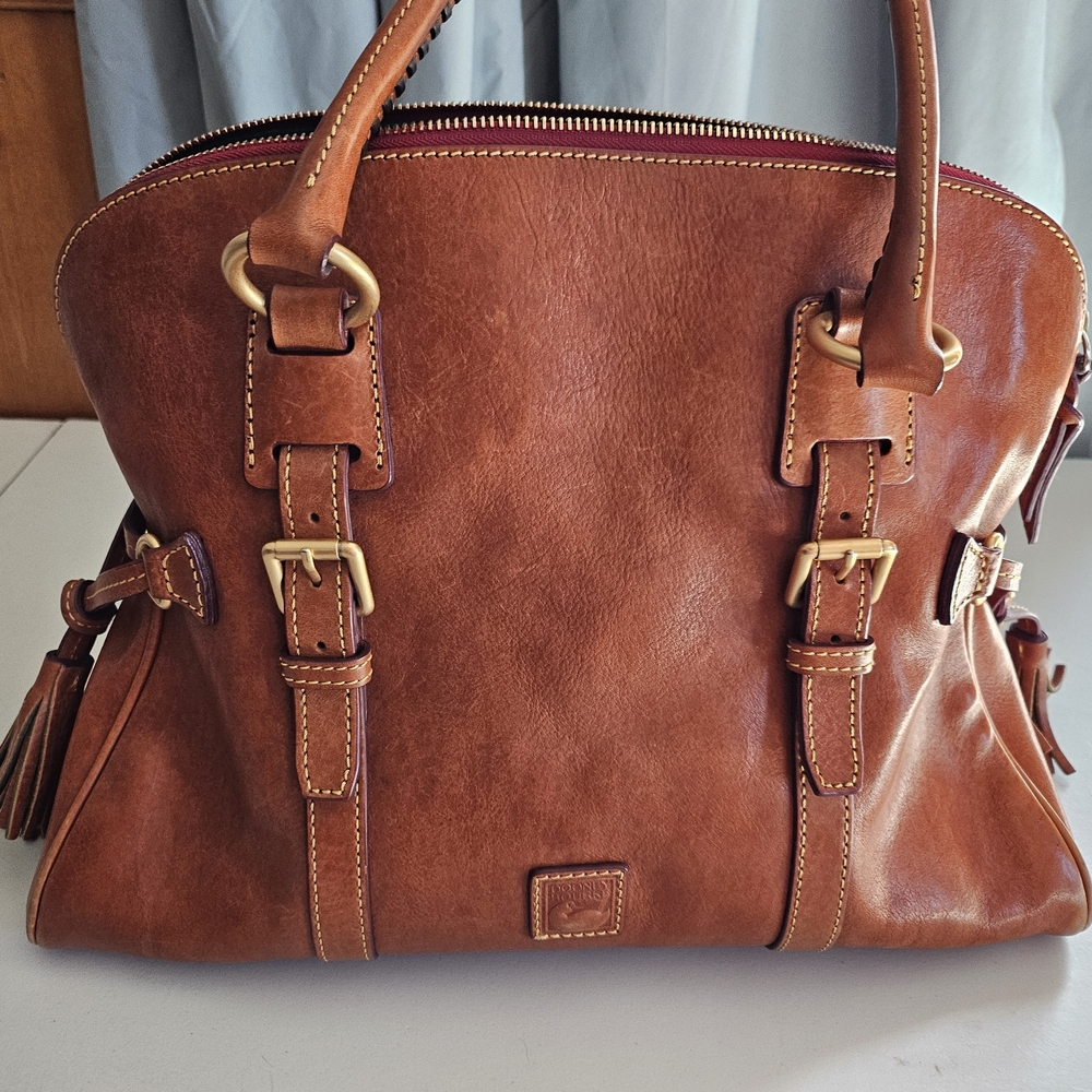 Dooney & Bourke Flourentine Leather Buckled Satchel